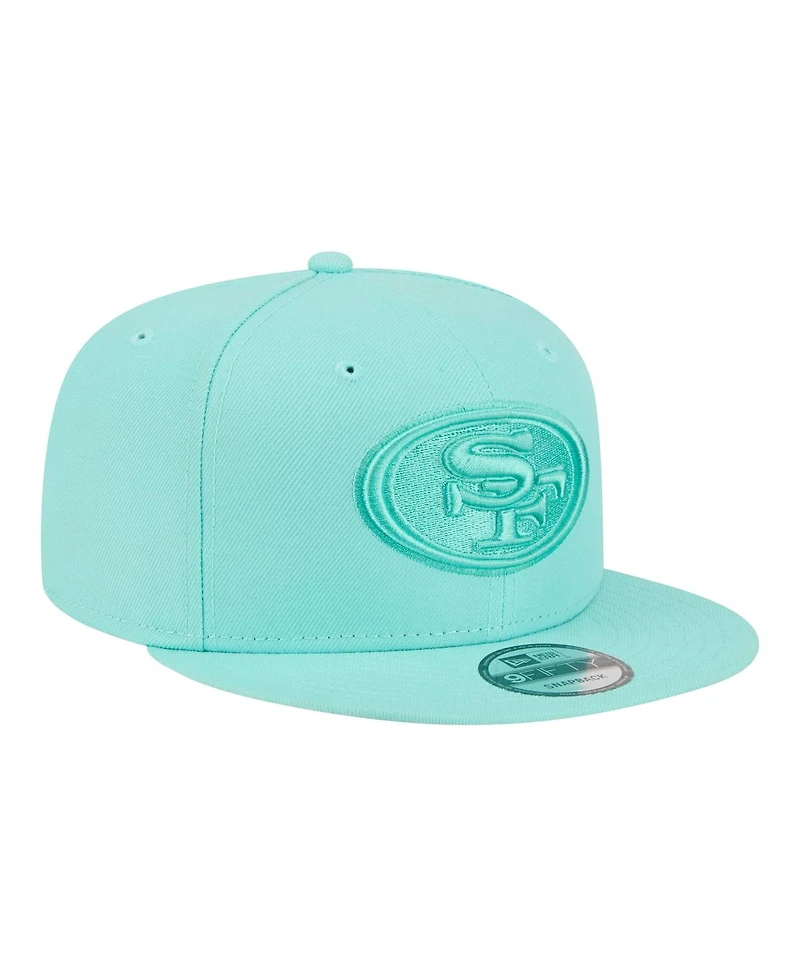 New Era Men's Turquoise San Francisco 49ers Colorpack 9FIFTY Snapback Hat