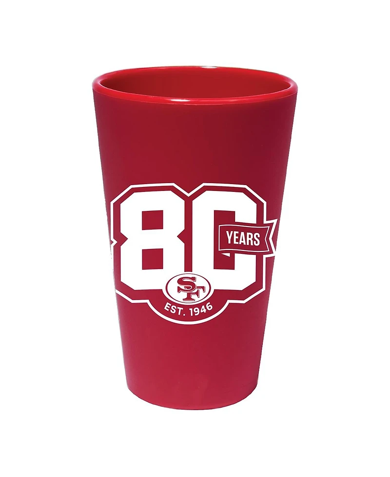 Wincraft San Francisco 49ers 80th Anniversary 16oz. Silicone Pint Glass