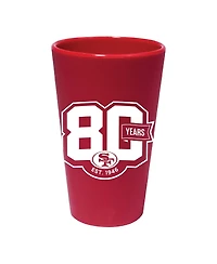 Wincraft San Francisco 49ers 80th Anniversary 16oz. Silicone Pint Glass