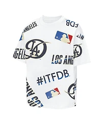 Outerstuff Big Boys and Girls White Los Angeles Dodgers Circus Catch T-Shirt