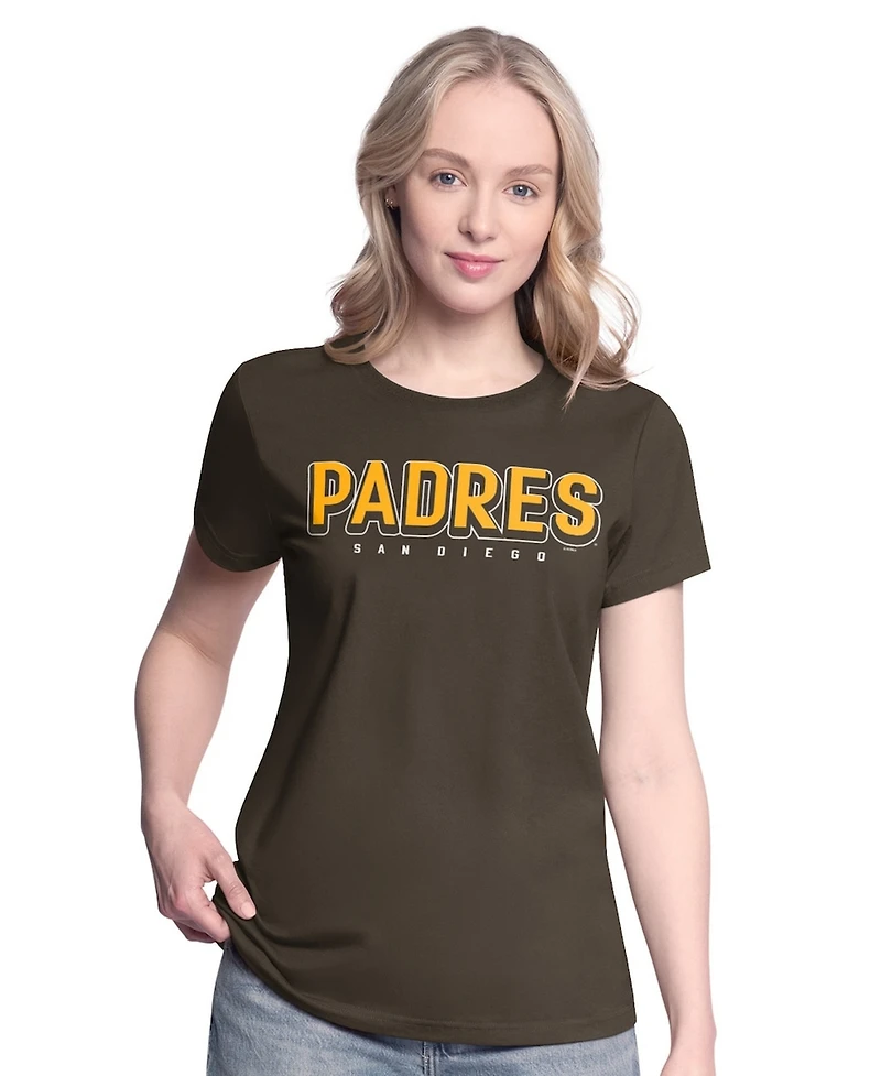 G-iii 4Her by Carl Banks Women's 2- Pack Brown/Gold San Diego Padres T-Shirt