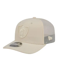New Era Men's Cream Las Vegas Raiders Color Pack 9SEVENTY Adjustable Hat