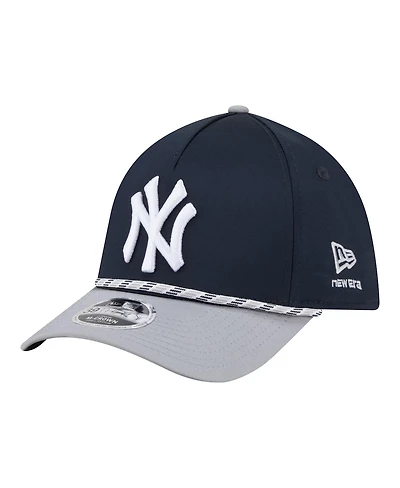 New Era Men's Navy/Gray York Yankees Rope M-Crown A-Frame 39THIRTY Flex Hat
