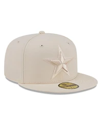 New Era Men's Cream Dallas Cowboys Color Pack 59FIFTY Fitted Hat