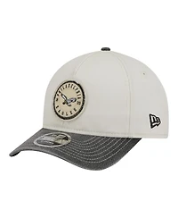 New Era Men's White/Black Philadelphia Eagles 9FORTY Felt A-Frame Adjustable Hat