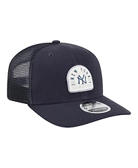 New Era Men's Navy New York Yankees Throwback Contest 9SEVENTY Adjustable Trucker Hat