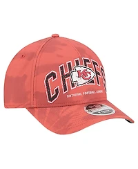 New Era Men's Red Kansas City Chiefs Tie Dye Fade 9Forty M-Crown A-Frame Adjustable Hat