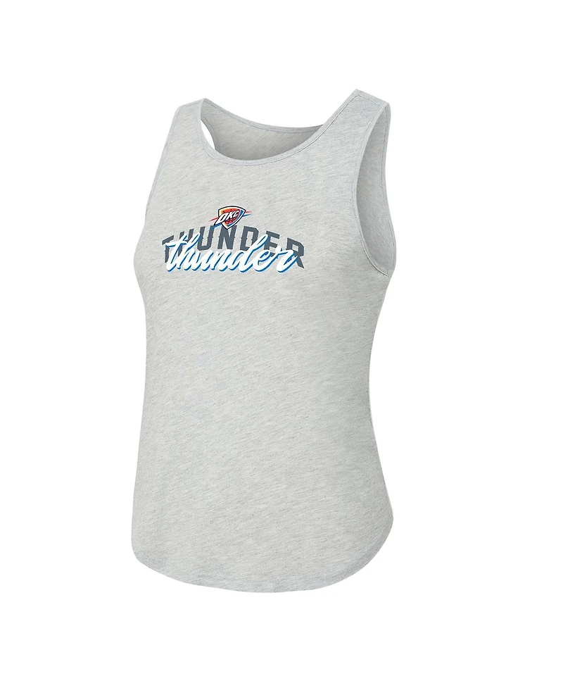 Concepts Sport Women's Navy/Heather Gray Oklahoma City Thunder Regulate Tank Pant Set
