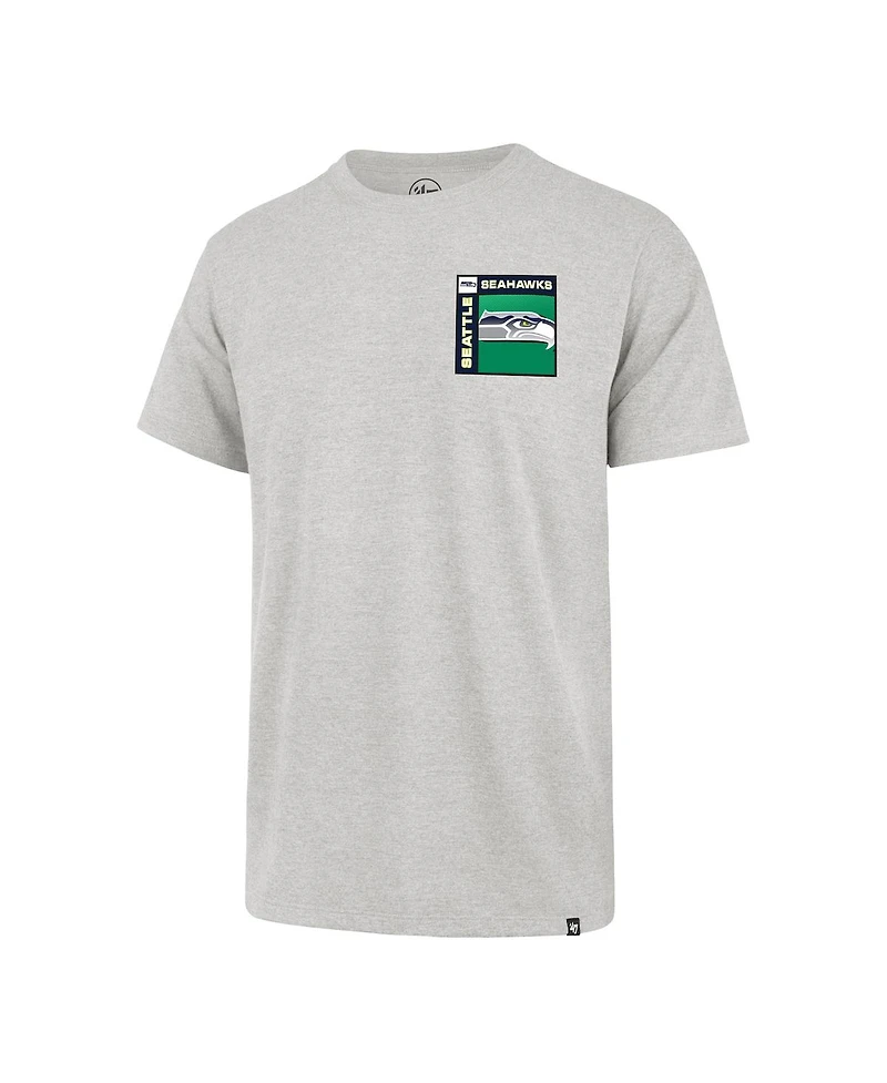 '47 Brand Men's Gray Seattle Seahawks Chrome Plate Franklin T-Shirt