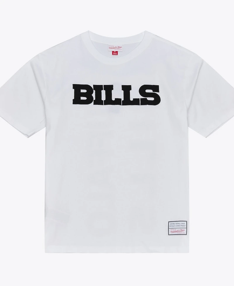 Mitchell & Ness Men's White Buffalo Bills Monochrome T-Shirt