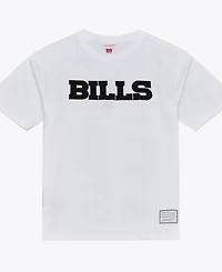 Mitchell & Ness Men's White Buffalo Bills Monochrome T-Shirt