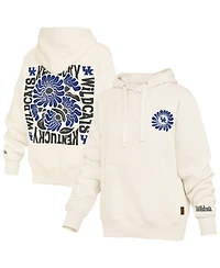 Pressbox Women's Cream Kentucky Wildcats Elena Janise Hoodie