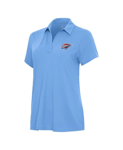 Antigua Women's Light Blue Oklahoma City Thunder Era Polo Shirt