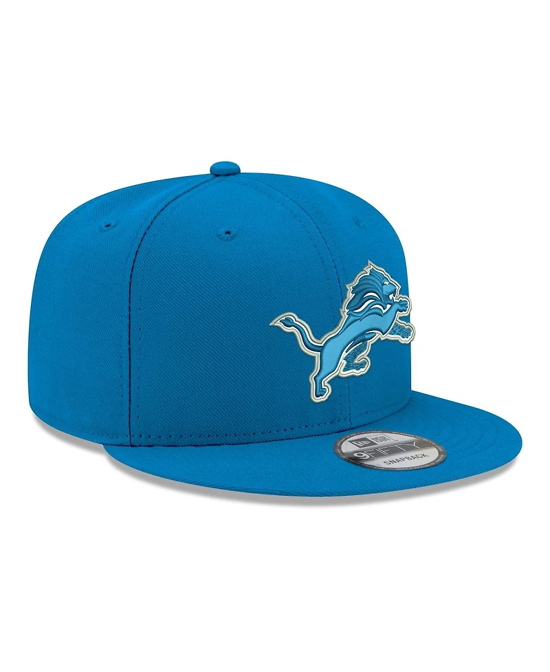 New Era Men's Blue Detroit Lions 9FIFTY Snapback Hat
