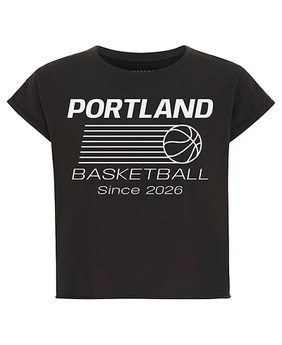 Sportiqe Women's Anthracite Portland Fire Athletic Club Collection Alana T-Shirt