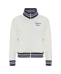 Sportiqe Women's Cream Indiana Fever Athletic Club Collection Sutton French Terry Full-Zip Jacket