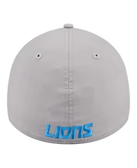 New Era Men's Gray Detroit Lions Perforated 39THIRTY Flex Hat