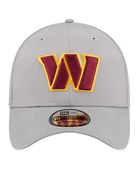 New Era Men's Gray Washington Commanders Perforated 39THIRTY Flex Hat