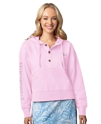 Margaritaville Women's Pink Baltimore Ravens Island Dream Solid Pullover Hoodie