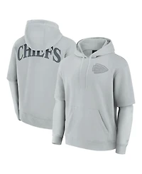 Fanatics Men's and Women's Gray Kansas City Chiefs Elements Sleek Pullover Hoodie