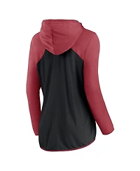 Fanatics Women's Black/Cardinal Arizona Cardinals Script Full-Zip Hoodie