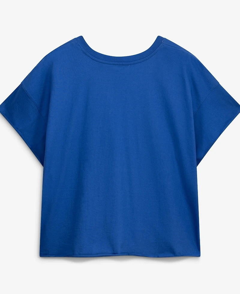 '47 Brand Women's Royal Los Angeles Dodgers Plus Win Big Oversized Notch-Neck T-Shirt