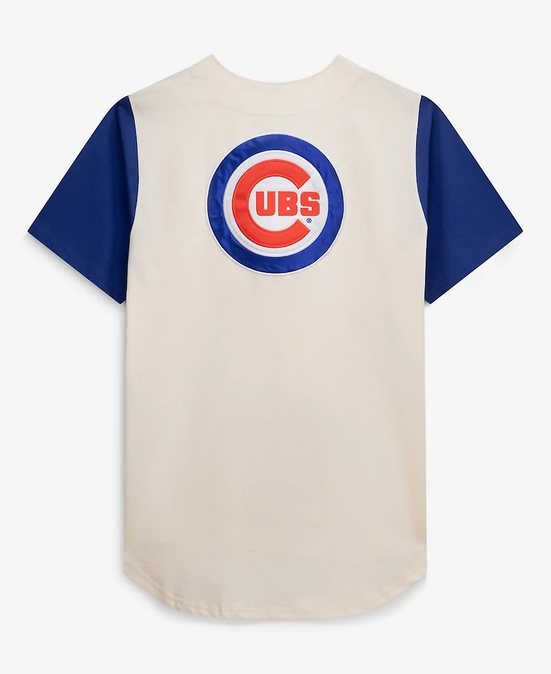 Fanatics Men's Cream Chicago Cubs Big Tall Full-Button Jersey