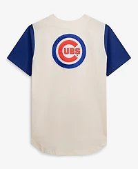 Fanatics Men's Cream Chicago Cubs Big Tall Full-Button Jersey