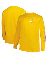 Fanatics Men's Gold Minnesota Vikings Big Tall Clock Management Legacy Long Sleeve T-Shirt