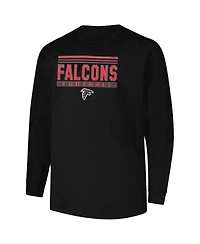Fanatics Men's Black Atlanta Falcons Big Tall Pop Long Sleeve T-Shirt