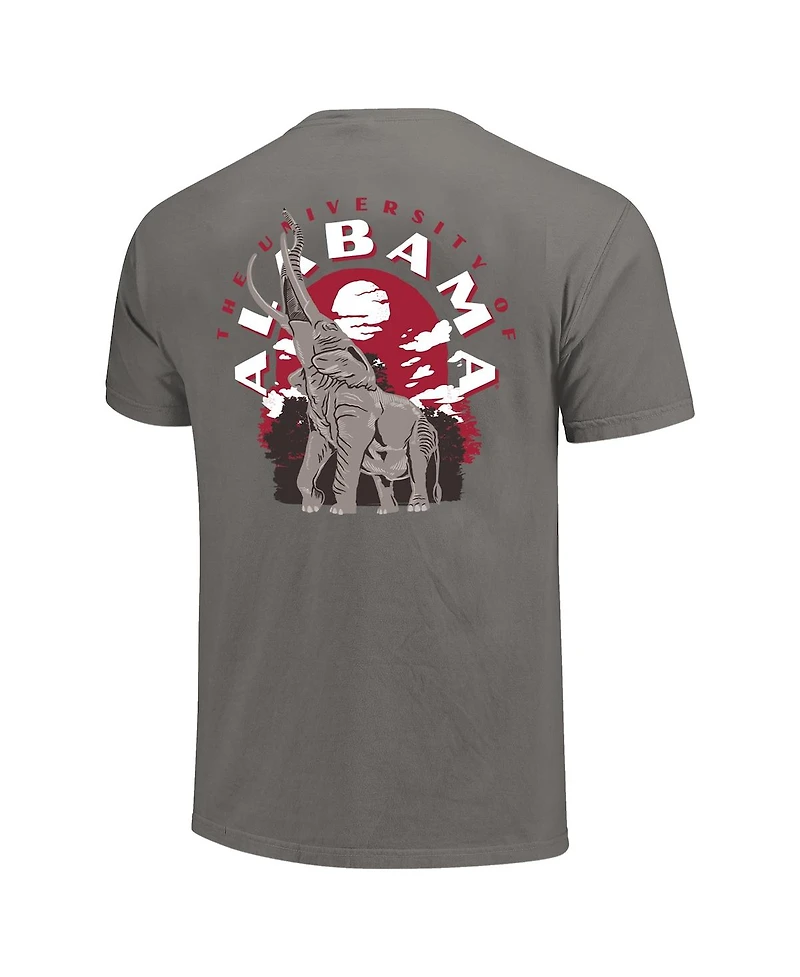 Image One Men's Gray Alabama Crimson Tide Comfort Colors Team Statue T-Shirt