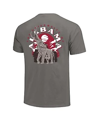 Image One Men's Gray Alabama Crimson Tide Comfort Colors Team Statue T-Shirt