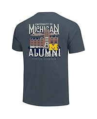 Image One Men's and Women's Denim Michigan Wolverines Comfort Colors Campus Alumni T-Shirt
