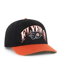 '47 Brand Men's Black/Orange Philadelphia Flyers Atkin Hitch Adjustable Hat