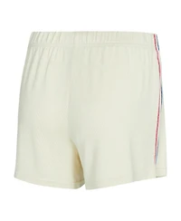 Concepts Sport Women's 2-Piece Cream Philadelphia 76ers Kaki Hacci Knit Long Sleeve Top and Shorts Set
