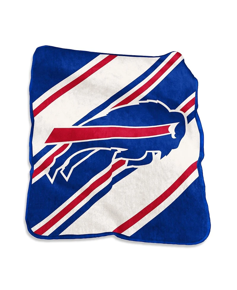 Logo Brands Buffalo Bills 50" x 60" Raschel Stripe Throw Blanket