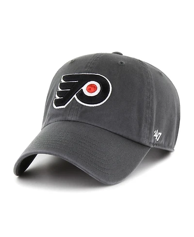 '47 Brand Men's Charcoal Philadelphia Flyers Clean Up Adjustable Hat