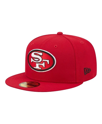 New Era Men's Scarlet San Francisco 49ers 59FIFTY Fitted Hat