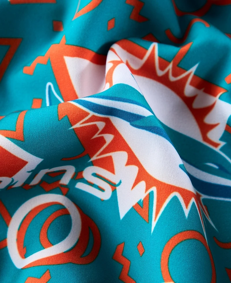 Chubbies Men's Aqua Miami Dolphins Game Day Fit Classic Lined Swim Trunks