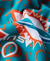 Chubbies Men's Aqua Miami Dolphins Game Day Fit Classic Lined Swim Trunks