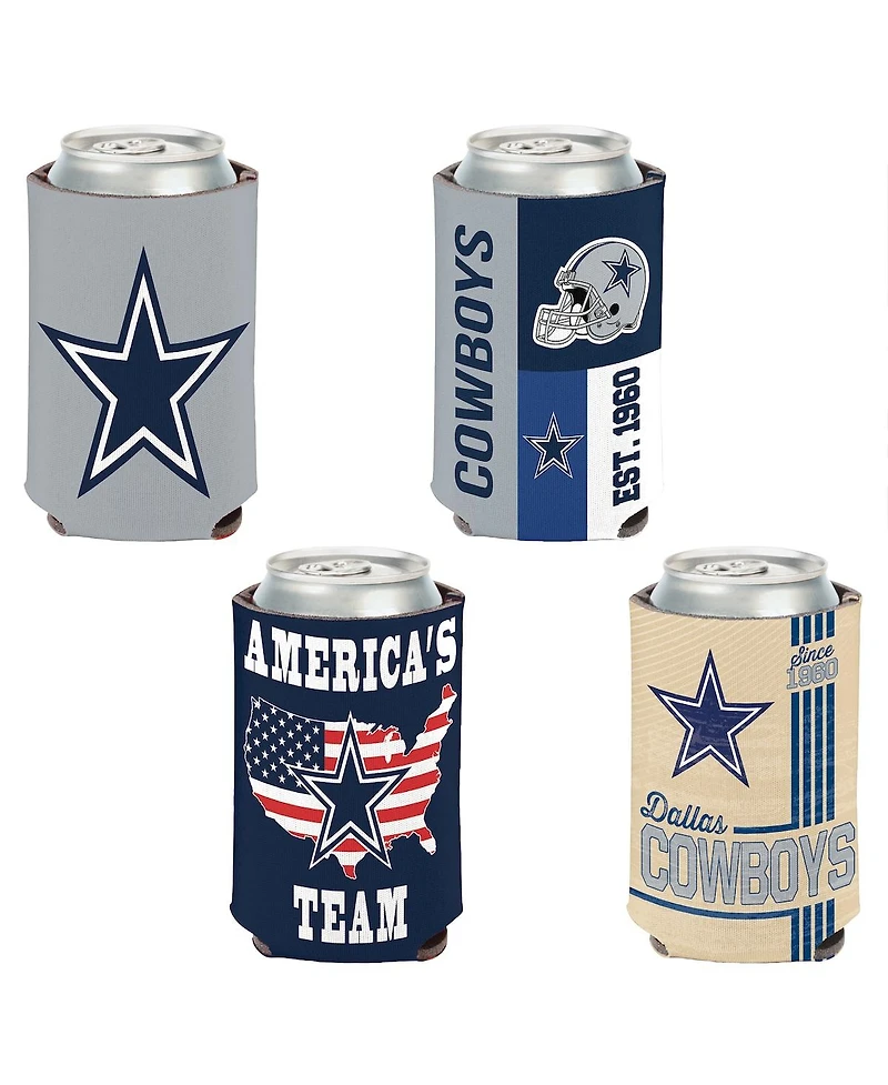 Wincraft Dallas Cowboys 4-Pack 12oz. Can Cooler Set