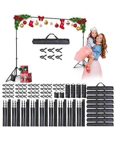 Yescom 10 Sets of 7x10 Feet Backdrop Stand Party Decoration Baby Shower Backdrop Support