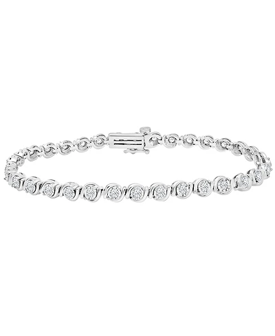 Macy's Diamond (1 ct. t.w.) Bracelet in Sterling Silver