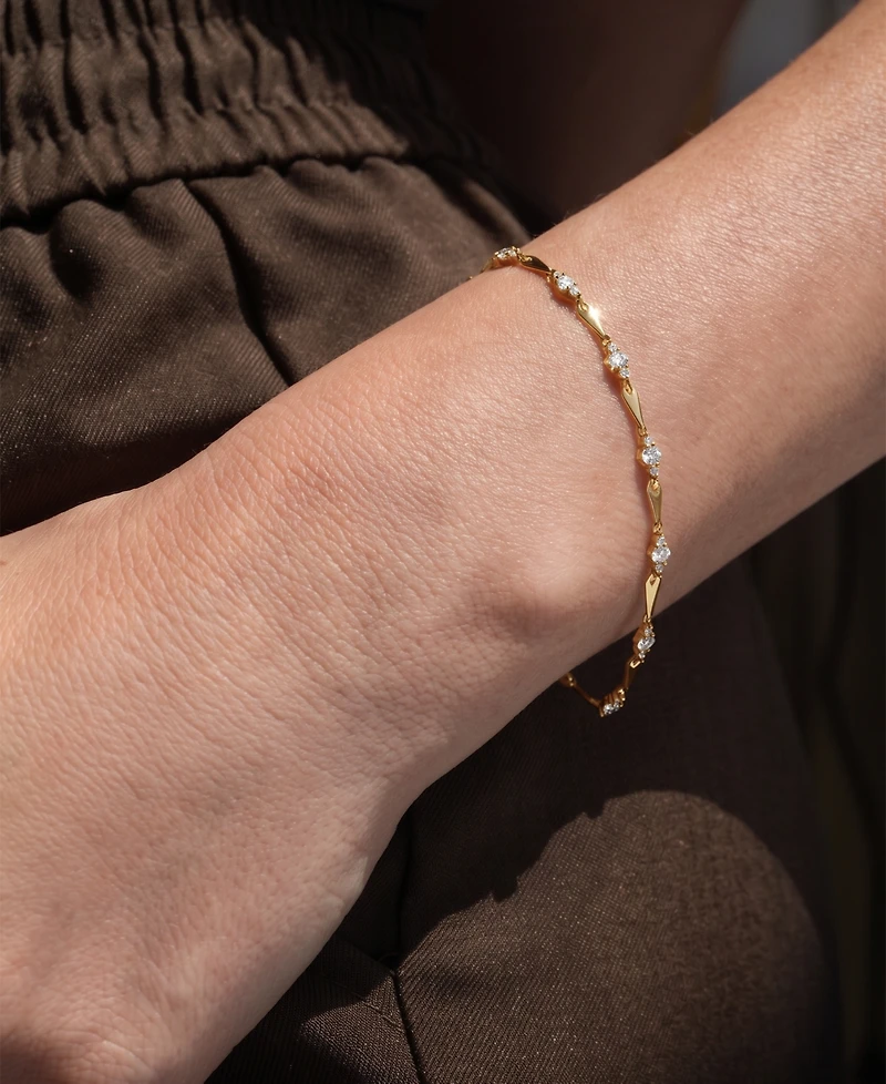 Macy's Diamond (1 ct. t.w.) Bracelet in 10k Yellow Gold