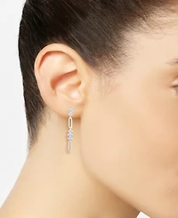 Macy's Diamond (1/2 ct. t.w.) Earrings in Sterling Silver
