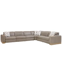 Maxyne 6-Piece Power Motion L-Shaped Sectional Sofa with 4 Recliners Set