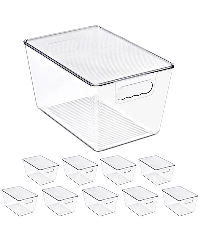 Sorbus Pack Large Stackable Storage Containers with Lids for Kitchen, Pantry