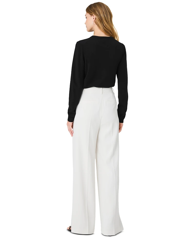 French Connection Women's Harry High-Waist Wide-Leg Pants