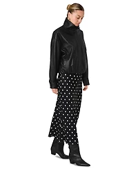 French Connection Women's Dessa Oversized Funnel Neck Bomber Jacket