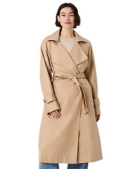 French Connection Women's Trench Twill Button-Front Raglan Jacket